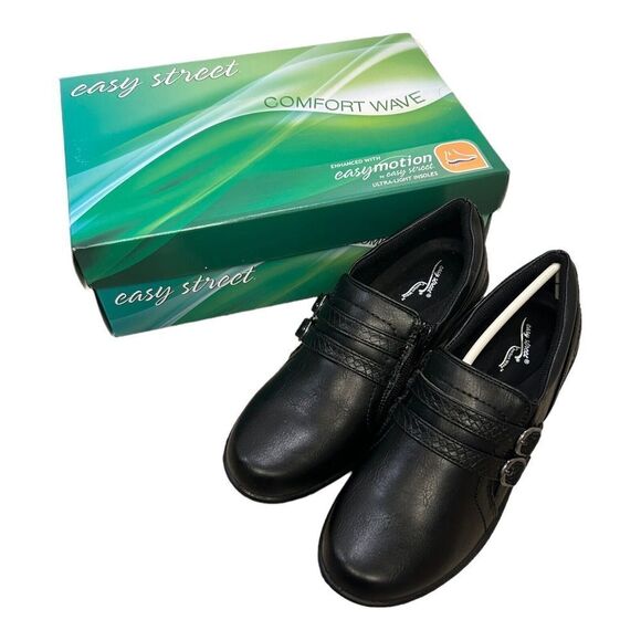Easy Spirit Women's Stroll Comfort Shooties Size 7.5 M Black New In Box - Picture 1 of 16